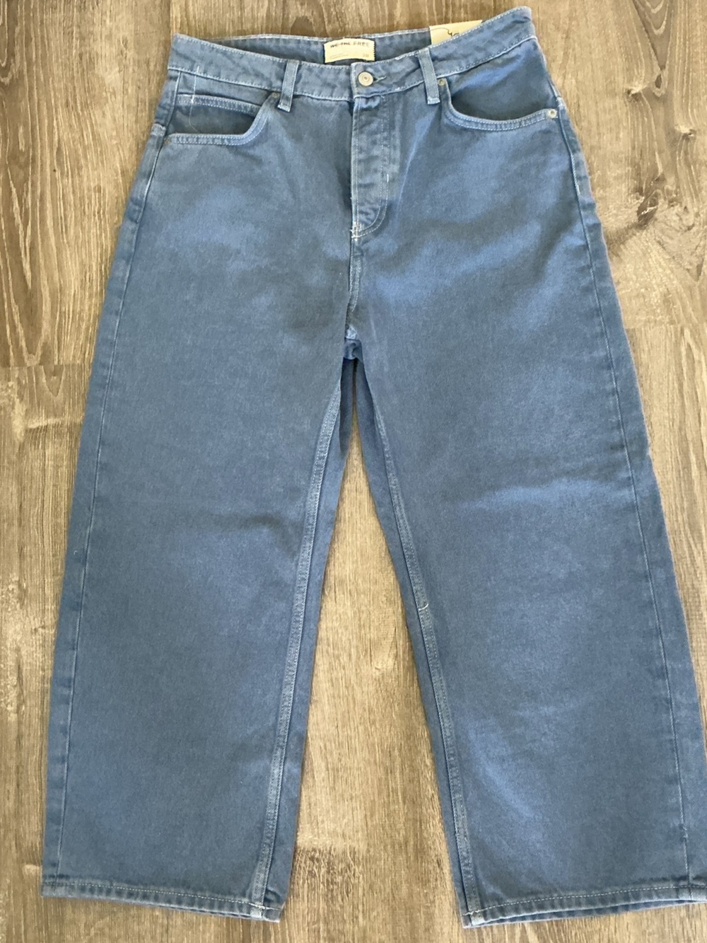 NWT Free People Deep Trance Dropped Boyfriend Jeans in Ocean